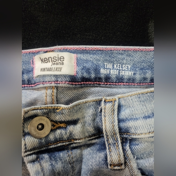 Kensie-Vintage Luxe-Kelsey High Rise Skinny-Acid Wash Ankle Length Jeans- Size 8 - Picture 4 of 7